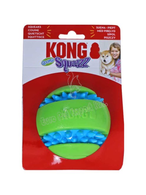 KONG KUTYAJÁTÉK SQUEEZZ GOOMZ 9CM KÉK-ZÖLD