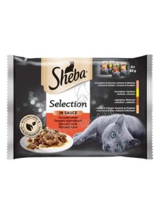   Sheba Selection tasakos zamatos válogatás mártásban felnőtt macskák számára 4 x 85g