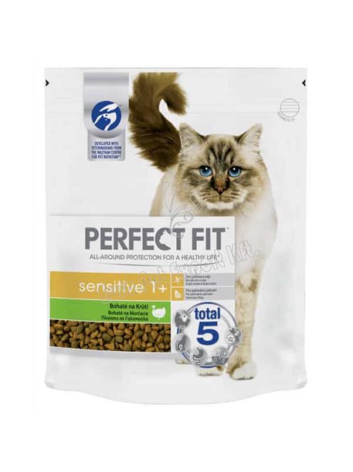 PERFECT FIT Sensitive száraztáp pulykahússal felnőtt macskák számára 750g