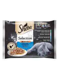   Sheba Selection tasakos halas válogatás felnőtt macskák számára 4 x 85g