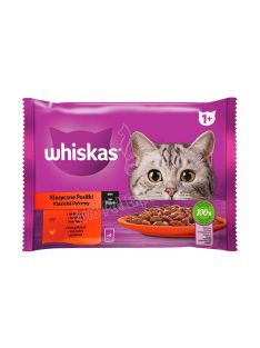 WHISKAS CAT POUCH  4X85G HÚSOS-ZÖLDSÉ