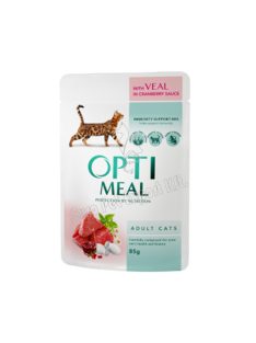 OPTIMEAL CAT POUCH 85G BORJÚ SAUCE