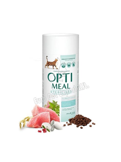 OPTIMEAL CAT DRY STERIL 650G PULYKA