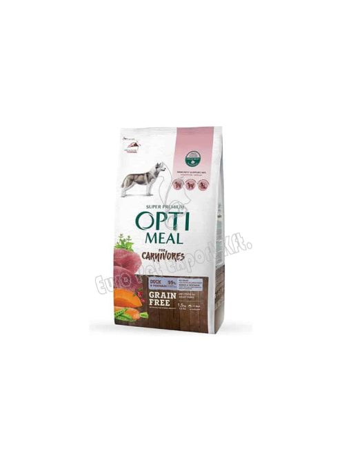 OPTIMEAL DOG DRY CARNI 1,5KG GFREE KACSA-ZÖLDS