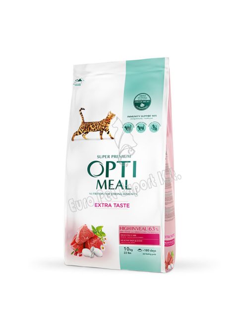 OPTIMEAL CAT DRY EXTRA TASTE 10KG BORJÚ