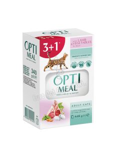 OPTIMEAL CAT POUCH 4X85G BÁRÁNY (3+1) 