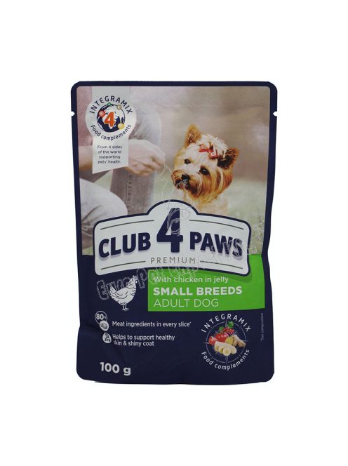 CLUB4PAWS DOG POUCH 100G CSIRKE JELLY