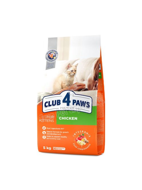 CLUB4PAWS CAT DRY KITTEN CSIRKE 5KG (34/15) 