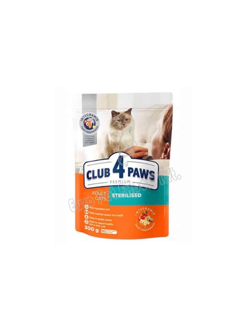 CLUB4PAWS CAT DRY STERIL CSIRKE 300G (32/15)