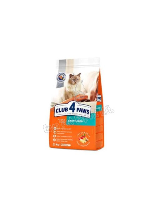 CLUB4PAWS CAT DRY STERIL CSIRKE 2KG (32/15) 