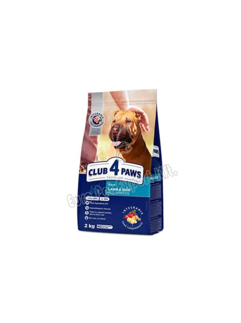 CLUB4PAWS DOG DRY ALL 2KG BÁRÁNY-RIZS(23/12)