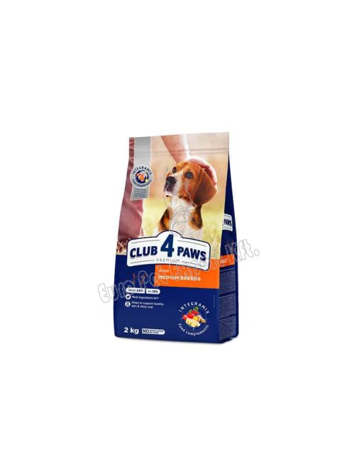 CLUB4PAWS DOG DRY MEDIUM  2KG CSIRKE(24/13) 