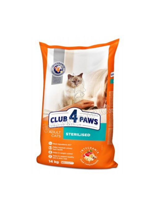 CLUB4PAWS CAT DRY STERIL CSIRKE 14KG (32/15)