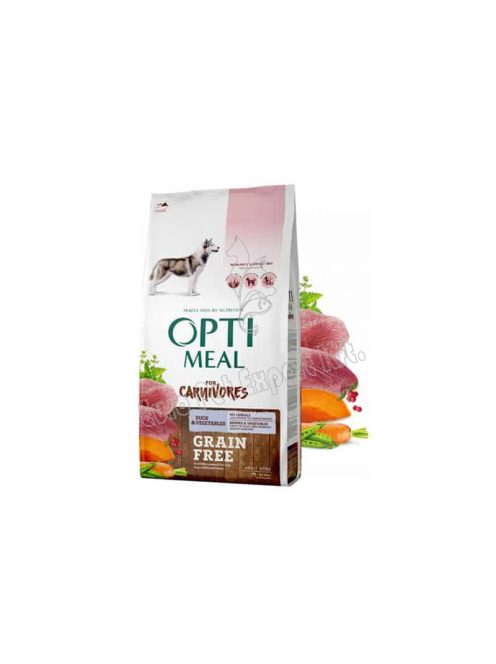 OPTIMEAL DOG DRY CARNI 10,5KG GFREE KACSA-ZÖLDS