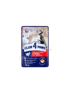 CLUB4PAWS DOG POUCH 100G PUPPY PULYKA SAUCE