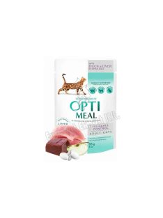 OPTIMEAL CAT POUCH HAIRBALL 85G KACSA-MÁJ JELLY