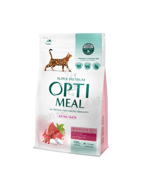 OPTIMEAL CAT DRY EXTRA TASTE 700G  BORJÚ