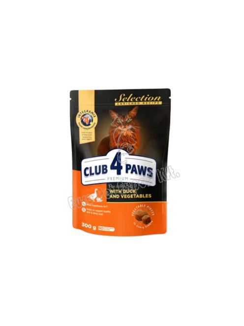 CLUB4PAWS CAT DRY SELECT KACSA  300G ZÖLDSÉGGEL