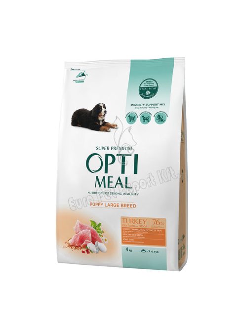 OPTIMEAL DOG DRY PUPPY LARGE 4KG PULYKA 