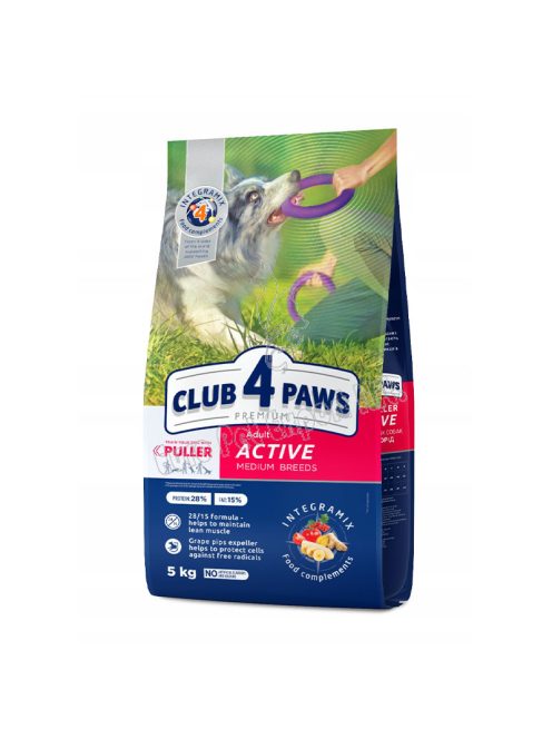 CLUB4PAWS DOG DRY ACTIVE MEDIUM 5KG 