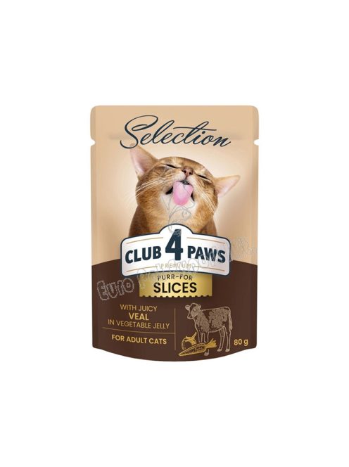 CLUB4PAWS CAT POUCH SELECT SLICES 80G BORJÚ JELLY