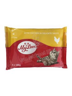 MY LOVE CAT POUCH 4X100G CSIRKÉS SAUCE