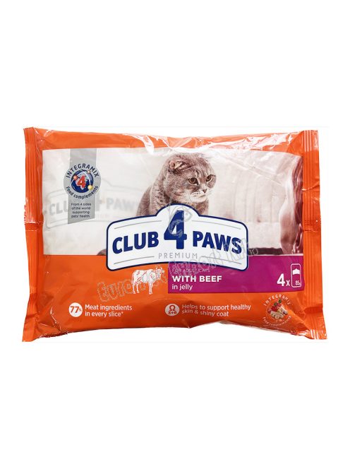 CLUB4PAWS CAT POUCH 4X85G MARHA JELLY