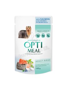 OPTIMEAL DOG POUCH 100G LAZAC-ÁFONYA SAUCE