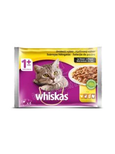   Whiskas tasakos szárnyas válogatás mártásban felnőtt macskák számára 4 x 100g