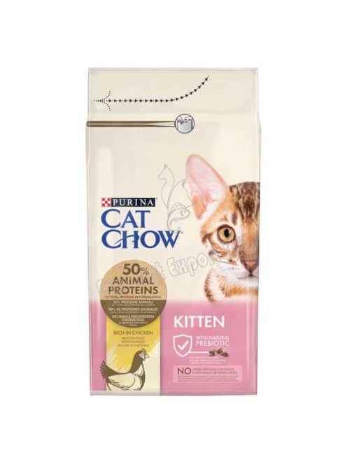 Cat Chow Kitten csirkében gazdag száraz macskaeledel 1,5kg