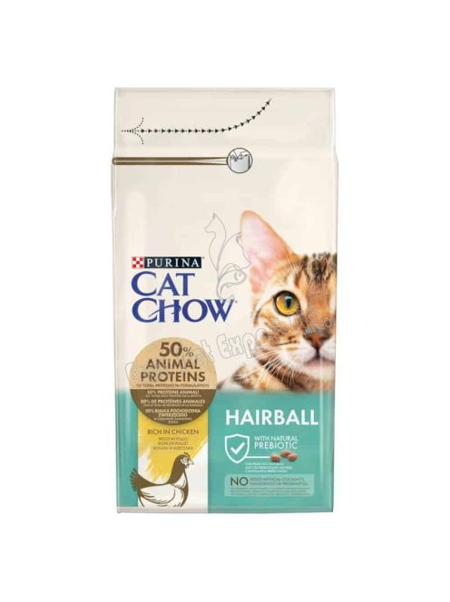 Cat Chow Hairball Control csirkében gazdag száraz macskaeledel 1,5kg