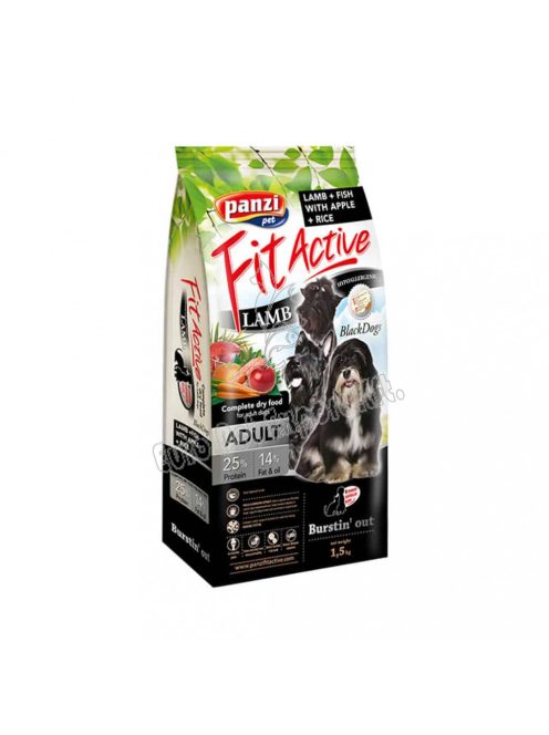 FitActive Felnőtt Black Dogs kutyaeledel / Bárány 1,5 kg