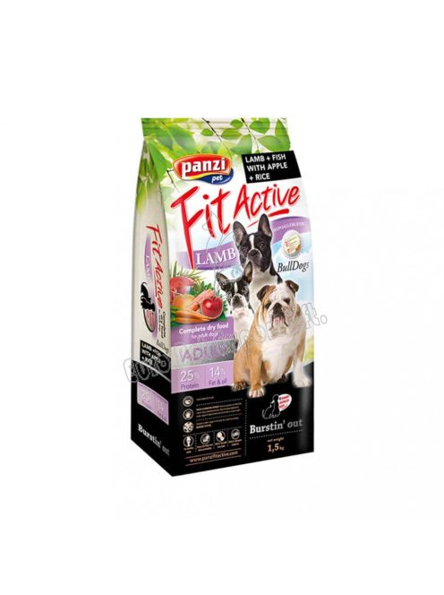 FitActive Dog Felnőtt Bulldogs kutyaeledel / Bárány-Hal 1,5 kg