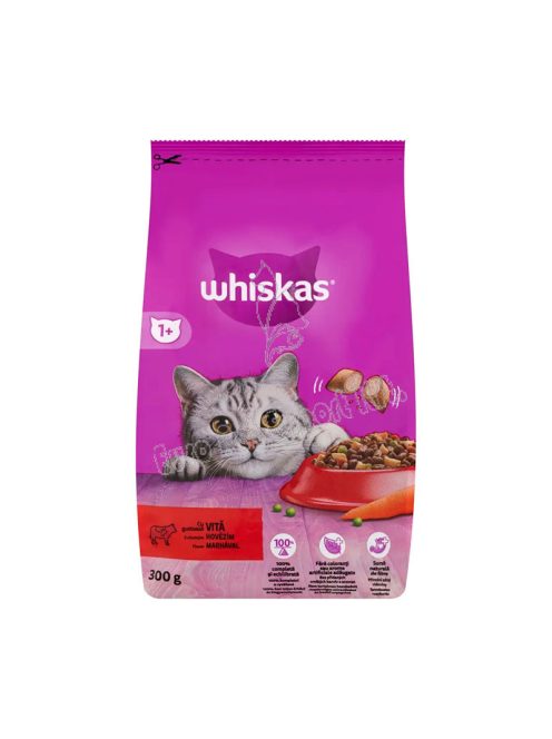 WHISKAS CAT SZÁRAZ  300G MARHA 