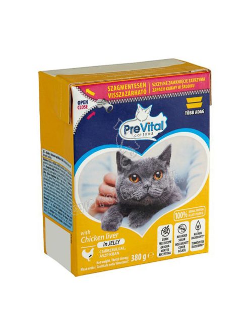 PREVITAL NEDVES MACSKAELEDEL 380G CSIRKEMÁJ