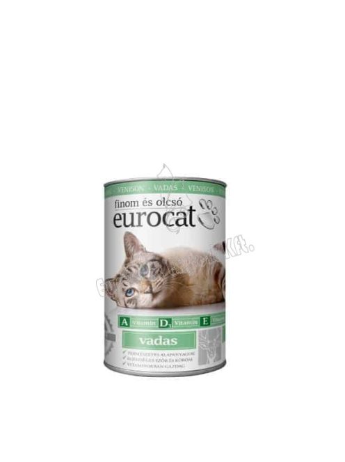 EURO CAT Macskaeledel konzerv Vadas 415g