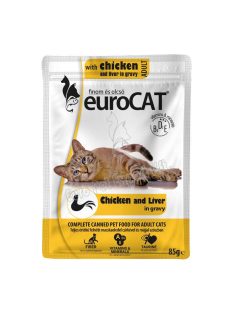 EURO CAT POUCH 85G CSIRKE ÉS MÁJ