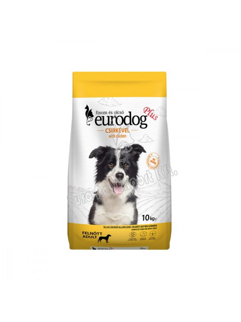 EURO DOG PLUS Kutyatáp Csirkés 10kg