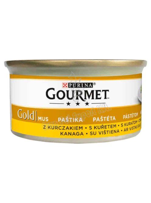 Gourmet Gold teljes értékű állateledel felnőtt macskák számára csirkével 85g