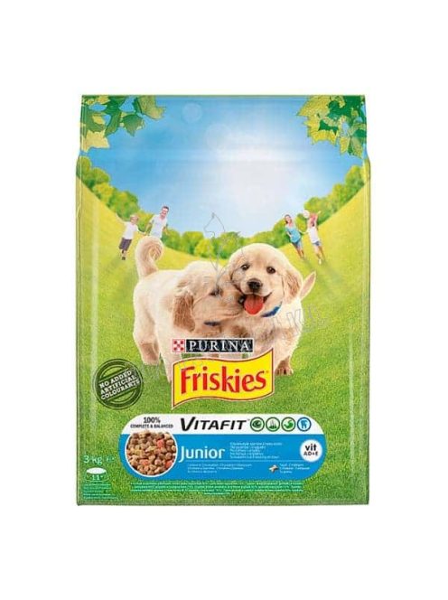 FRISKIES Junior Csirke-Zöldség 3kg