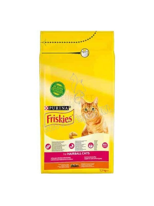 FRISKIES HAIRBALL - Csirkével és zöldségekkel 1,5kg