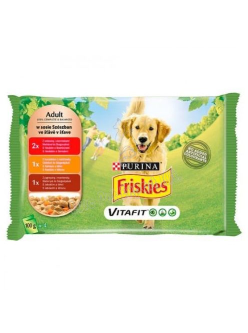 Friskies Vitafit Adult Marha/Csirke/Bárány 4x100g