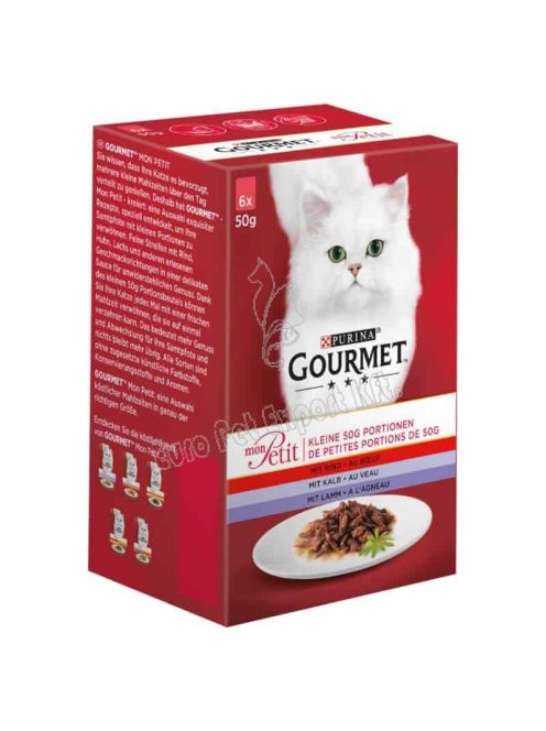 Gourmet Mon Petit macskaeledel 6x50 g Húsos