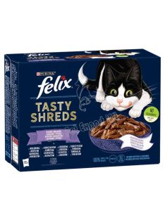   Felix Shreds Vegyes Válogatás teljes értékű eledel felnőtt macskáknak szószban 12 x 80g (960g)