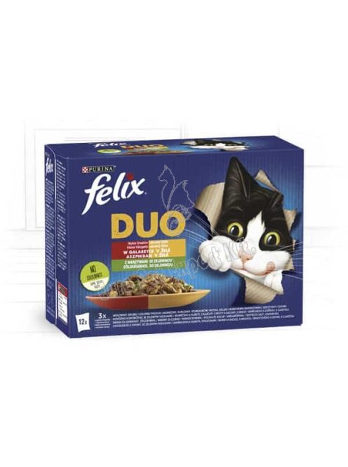 FELIX FANTASTIC Duo Házias válogatás zöldséggel 12*85g