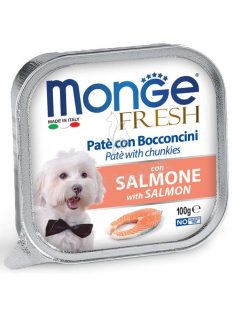 MONGE Fresh Pástétom és falatkák lazaccal 100g