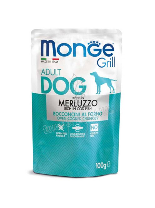 MONGE Dog Grill Tőkehal 100g