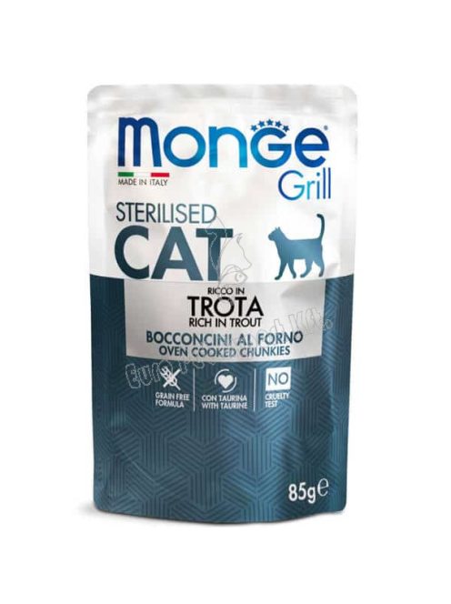 Monge Cat Grill Falatok kocsonyában Pisztrángal 85g