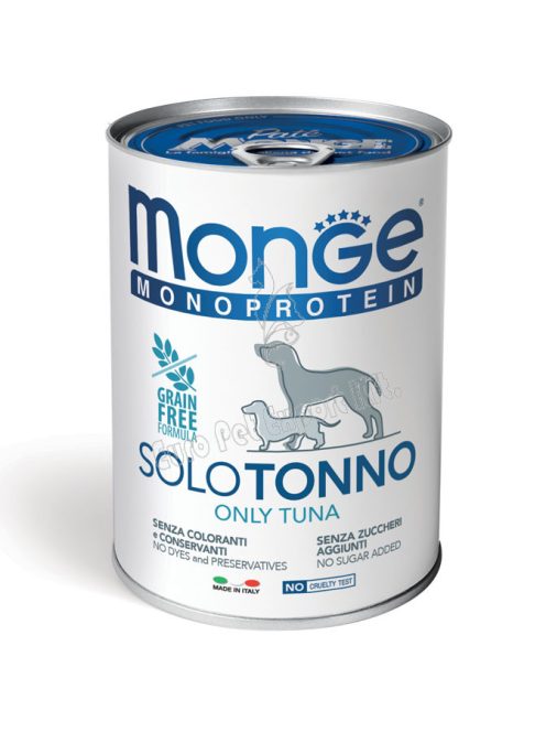 MONGE DOG Monoprotein Tonhal pástétom 400g