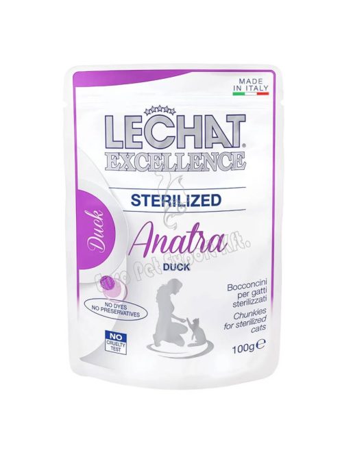 LeChat Excellence Sterilized Kacsahússal 100g